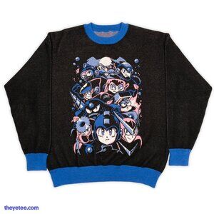 Capcom x The Yetee Robo Boss Rush Megaman Sweater